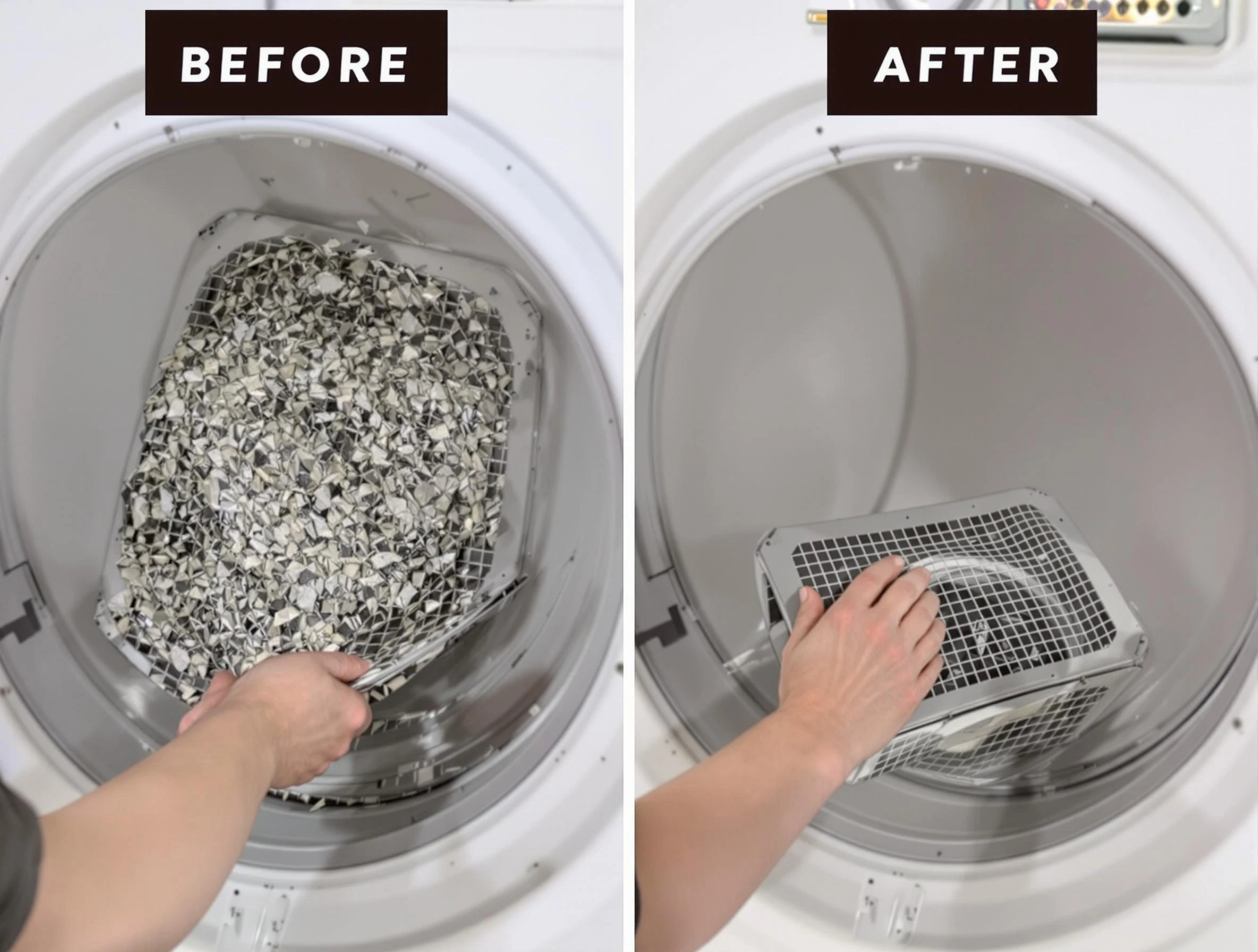 Professional lint trap cleaning by Providence Dryer Vent Cleaning in Providence