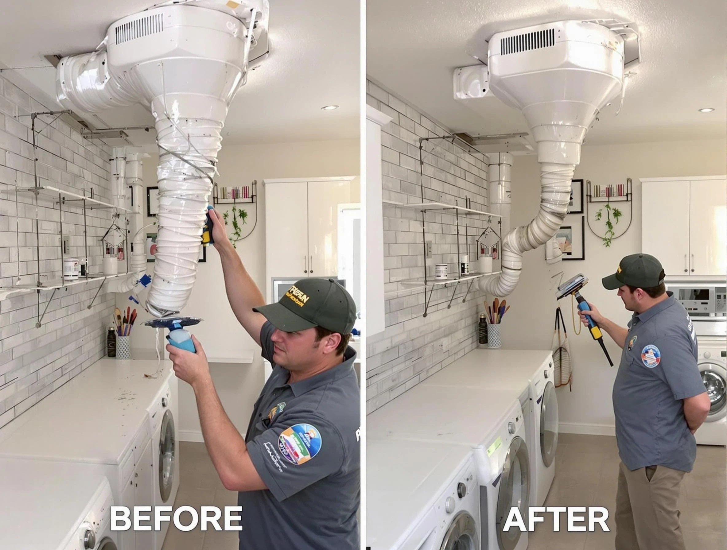 Professional dryer exhaust vent cleaning by Providence Dryer Vent Cleaning in Providence